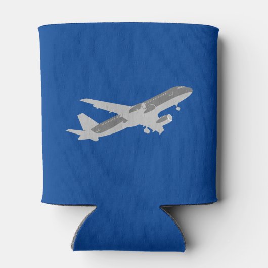 Navy en Silver zullen mijn Groomsman Aviation zijn Blikjeskoeler (Achterkant)