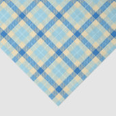 Navy en Sky Blue Tartan Pset Tissuepapier (Detail)