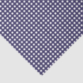 Navy en White Gingham Tissuepapier (Detail)