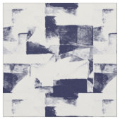 Navy en witte Abstracte stof (Close Up)