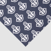 Navy en witte ankers tissuepapier (Detail)