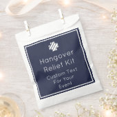 Navy en Witte Hangover Relief Kit Favor Tassen Bedankzakje (Geknipt)