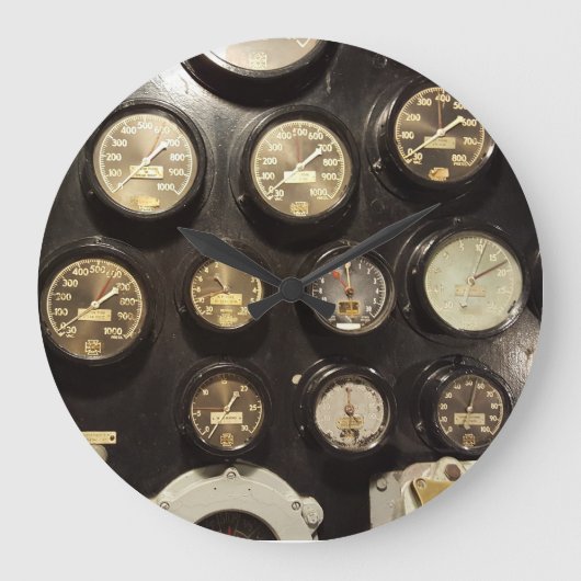 Navy engine room clock grote klok (Voorkant)