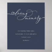 Navy Essential Script in Loing Memory Poster (Voorkant)