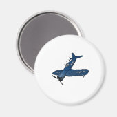 NAVY f4u corsair duiken Magneet (Voorkant / Achterkant)