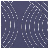 Navy Fabric met White Interlocking Line Stof (Close Up)