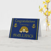 Navy Felicitaties Shellback Kaart (Gele Bloem)