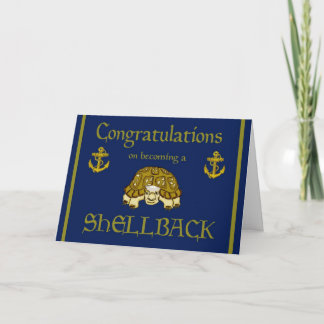 Navy Felicitaties Shellback Kaart