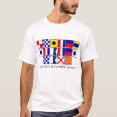 Navy Flags 2 T-shirt (Voorkant)