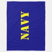 NAVY FLEECE DEKEN (Voorkant)