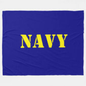 NAVY FLEECE DEKEN (Voorkant (Horizontaal))
