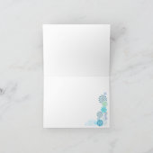 Navy Floral Bedankt (Binnen)