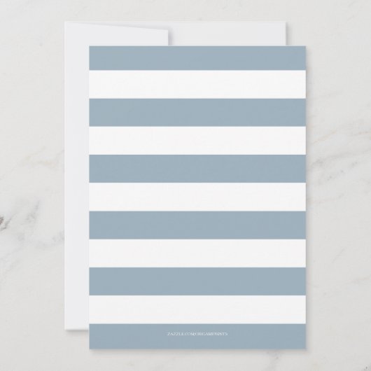 Navy Floral-Moederdag Kaart (Achterkant)