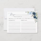 Navy Flowers, Blauwe Bloemen, Vrijgezellenfeest Re (Voorkant)