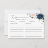 Navy Flowers, Roze Bloemen, Vrijgezellenfeest Rece (Voorkant)