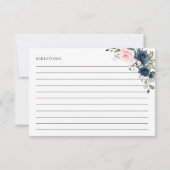 Navy Flowers, Roze Bloemen, Vrijgezellenfeest Rece (Achterkant)