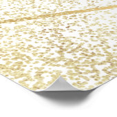 Navy Flowers Waterverf Bloemen Bruiloft Welkom Poster (Hoek)