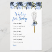 Navy Flowers wenst Baby Greenery Floral (Voorkant)