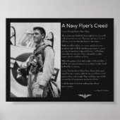 Navy Flyer is gemaakt Poster (Voorkant)