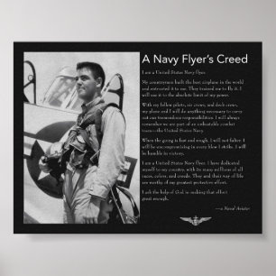 Navy Flyer is gemaakt Poster