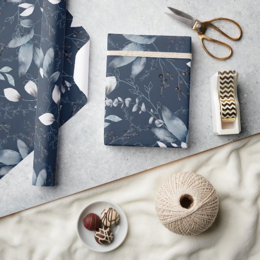 Navy Forrest Gift Wrap Cadeaupapier (Crafts)