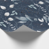 Navy Forrest Gift Wrap Cadeaupapier (Hoek)
