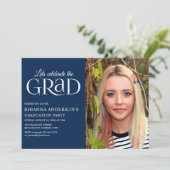 Navy Foto | Laat de uitnodiging tot Afstudeerder v (Staand voorkant)
