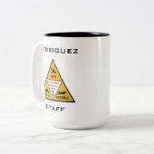 NAVY FOTO SCHOOL IN COLOOR Two-Tone COFFEE MOK (Voorkant links)