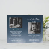 Navy Funeral Order of Service Gevouwen Programma (Staand voorkant)