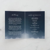 Navy Funeral Order of Service Gevouwen Programma (Binnen)