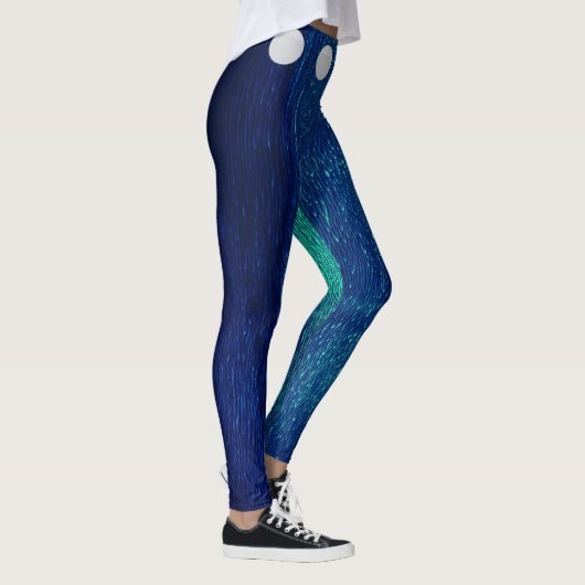 Navy Fusion Dot Leggings (Rechts)