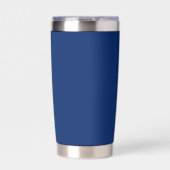Navy Geïsoleerde Tumbler met Aangepaste Merktekst Drinkbeker (Voorkant)