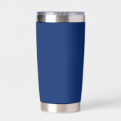 Navy Geïsoleerde Tumbler met Aangepaste Merktekst Drinkbeker (Achterkant)
