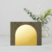 Navy Geometric Detail Behuizing Kaart (Staand Voorkant)