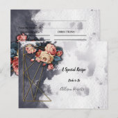 Navy GEOMETRISCHE WATERVERF Vrijgezellenfeest Rece Briefkaart (Voorkant / Achterkant)