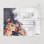 Navy GEOMETRISCHE WATERVERF Vrijgezellenfeest Rece Briefkaart (Achterkant)