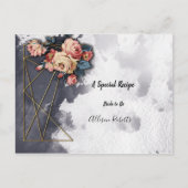 Navy GEOMETRISCHE WATERVERF Vrijgezellenfeest Rece Briefkaart (Voorkant)