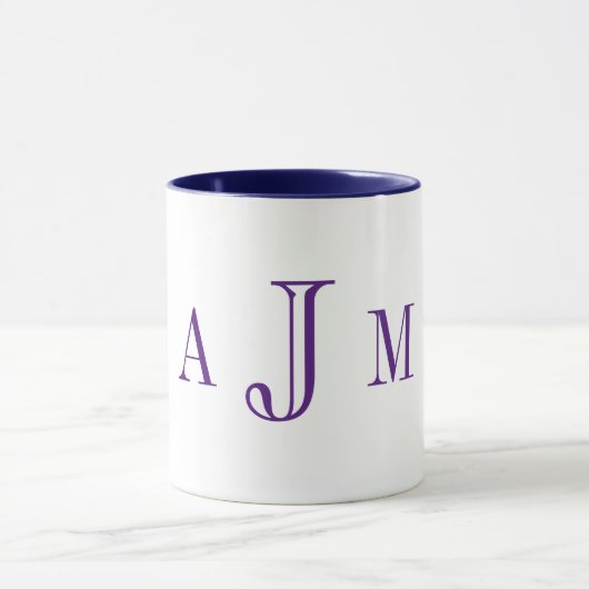 Navy gepersonaliseerde koffie Mok (Midden)