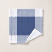 Navy Gingham Pattern Bad Handdoek (Wasdoekje)