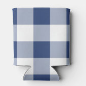Navy Gingham Pattern Blikjeskoeler (Achterkant)