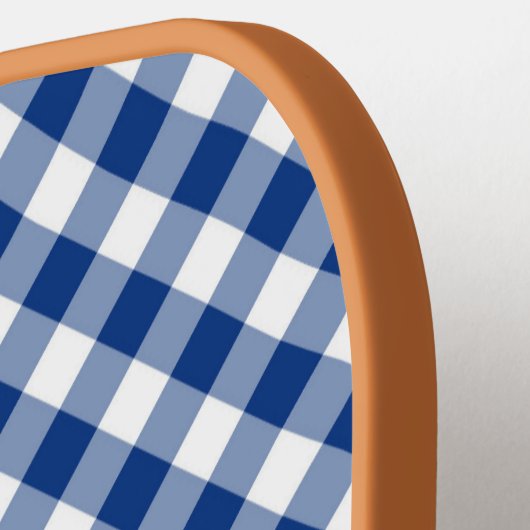 Navy Gingham Pickleball Paddle (Links Detail)