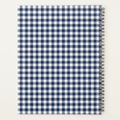 Navy Gingham Utsensils Cooking Bakery Planner (Achterkant)