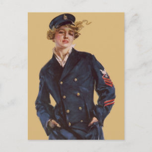  Navy Girl Howard Chandler Christy Briefkaart