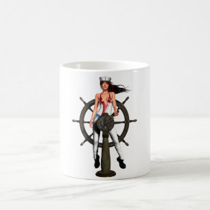 Navy Girl Koffiemok