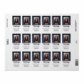 Navy Glitter Professional Model Actor Foto Naam Etiket (Full Sheet)