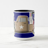 Navy Gnome met militaire vrachtwagen Mok (Midden)