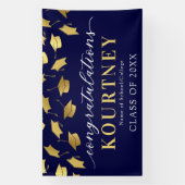 Navy & Gold 2025 Afstuderen Banner (Verticaal)