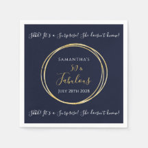 Navy Gold 50e verrassingsverjaardagsfeestje