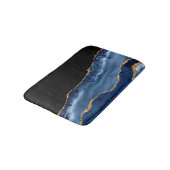 Navy & Gold Agate Bath Mat (Gekanteld)