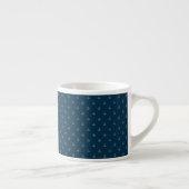 Navy Gold Anchor Pattern Espresso Kop (Rechts)